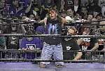 Raven lying on the ropes in ECW